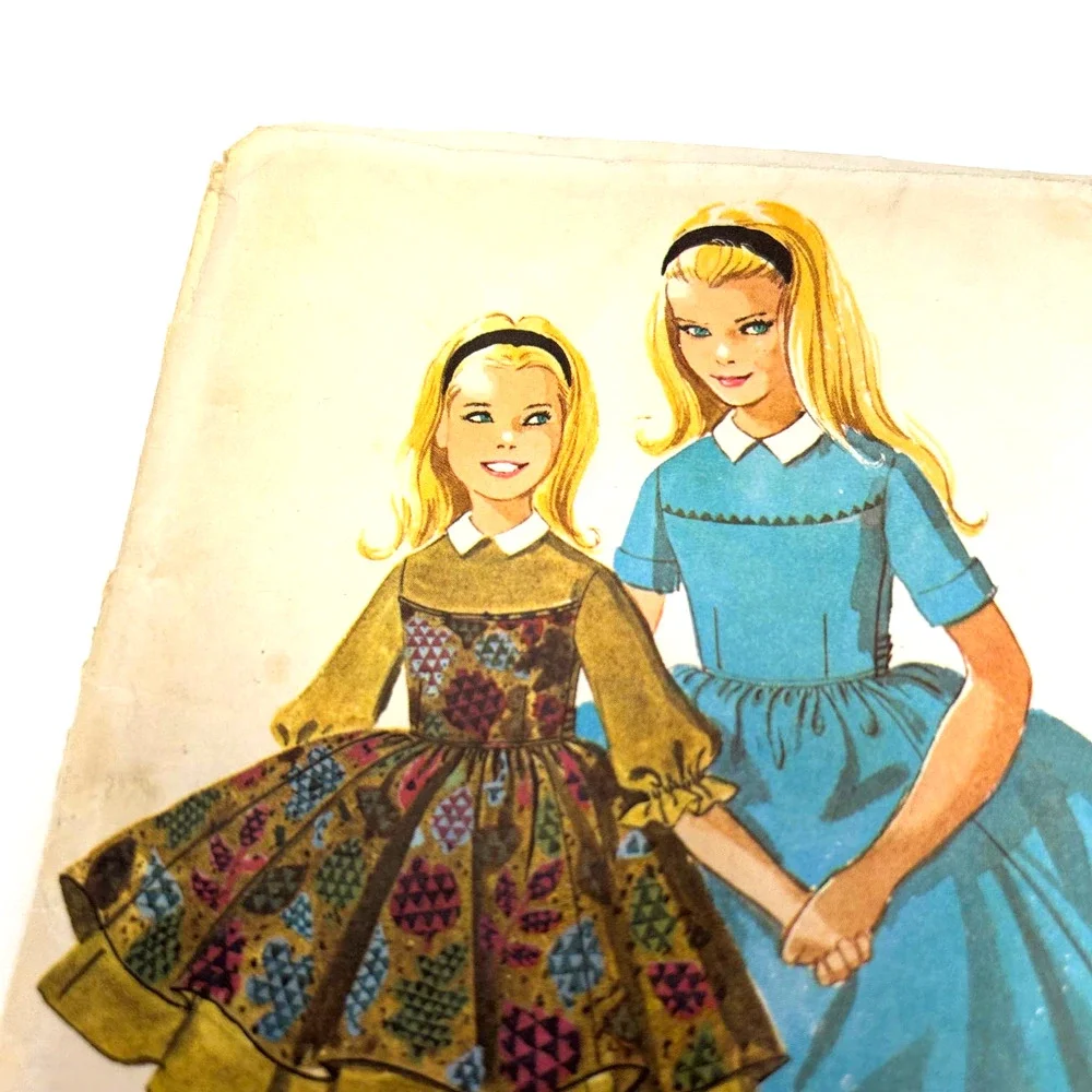 McCalls Vintage 1960's Pattern #6026‎ Girls Flare Dress Size 8